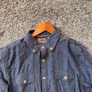 Jeremiah work shirt. Blue/Gray. Size M.